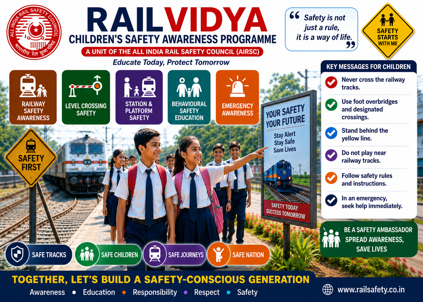 RAILVIDYA – CHILDREN’S SAFETY AWARENESS PROGRAMME